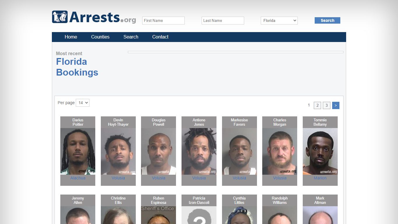 Search Florida Florida Jail Arrest Records